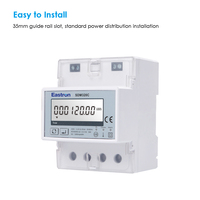 Medidor Eléctrico Inteligente Eastron SDM320C Monofásico con Sistema de Alarma, Control Remoto RS485, Encendido/Apagado, Riel DIN