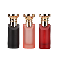 Vaporisateur de parfum cosmétique en bouteille en verre cylindrique ronde colorée vide de 30ml