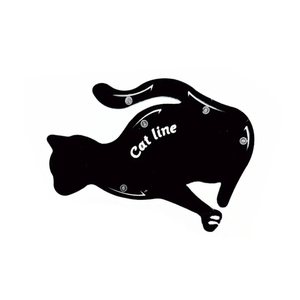 Ligne de chat noir modèle de maquillage des yeux multifonctionnel carte de <span class=keywords><strong>pochoir</strong></span> de fard à paupières <span class=keywords><strong>Eyeliner</strong></span> facile à dessiner <span class=keywords><strong>pochoir</strong></span> pour femmes pour le maquillage des yeux - Product Image 4