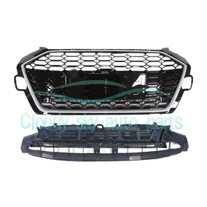 Parrilla Delantera para Auto <span class=keywords><strong>A4</strong></span> S4 2020-2024, Estilo RS4, Color Negro Brillante, Diseño de Panal de Abeja, para <span class=keywords><strong>A4</strong></span> S4 B9.5 2021 2022 <span class=keywords><strong>2023</strong></span> - Product Image 3