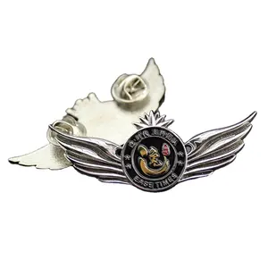 Badge personnalisé en métal pour ailes d'avion