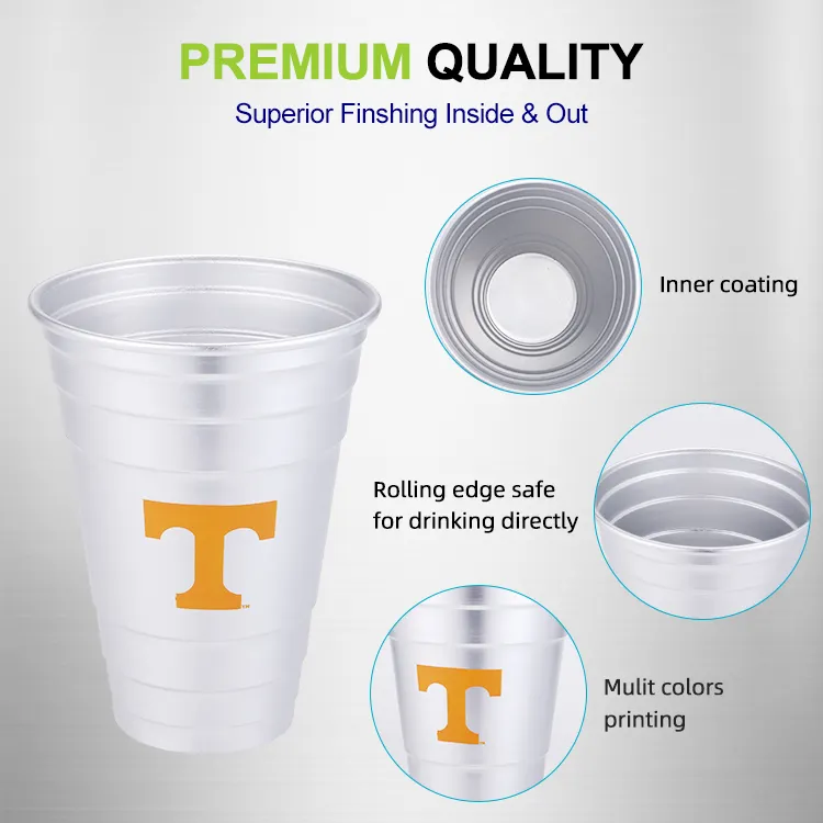 Low Price High Quality Fashion Design Home Aluminum Party Beer Mugs