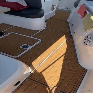 Tapis de sol en mousse EVA imitation teck pour pont de bateau Sunseeker Camargue 51 1996, style SeaDek MarineMat Gatorstep, auto-adhésif - Product Image 3