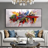 Vente chaude en gros peinture à l'huile Home Decor Peinture 100% peinture à l'huile abstraite faite à la main