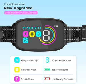 Collar Antiladridos Inteligente Recargable 2026release con 8 Niveles de Sensibilidad, Sonido/Vibración/Choque y Pantalla a Color - Product Image 3