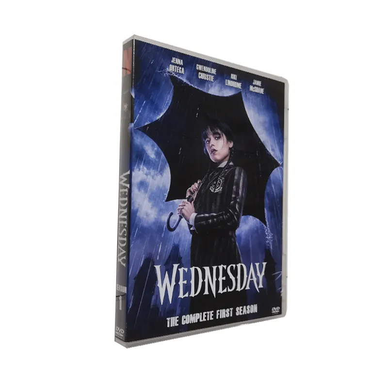 Wednesday Сезон 1, новейшие DVD-фильмы, 3 диска, оптовая продажа с фабрики, DVD-фильмы, сериалы, мультфильмы, CD-синий луч, бесплатная доставка
