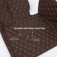 Tapis de sol de voiture en cuir de luxe avec diamants, épaisseur 10 mm, imperméables et résistants à l'usure, ensemble complet, garantie 2 ans pour l'intérieur des Fortuner/Pajero
