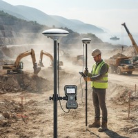Antena GNSS de Alta Precisión de 5.5dBi, Directo de Fábrica, OEM, para Topografía, L1/L2/L5, GPS, Beidou, GLONASS, Galileo, Conector TNC-K, RHCP