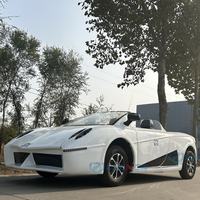 Elegante Auto Deportivo Personalizado en Color Eléctrico de Alto Rendimiento, Auto Clásico con Certificación CE, Estructura de Acero con Recubrimiento por Inmersión en Caliente