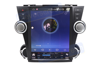 Lecteur vidéo Android pour voiture avec écran tactile DSP, montage sur tableau de bord pour Highlander - GPS CarPlay FM/USB/AUX