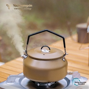 Outdoor Stainless Steel <b>Kettle</b> 1L Portable <b>Camping</b> Teapot with Spout Cookware for Cooking All Seasons 1PC - Product Image 3