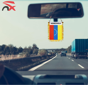 Drapeaux miniatures personnalisés de 6 x 4 pouces pour la décoration de la lunette de rétroviseur de voiture avec <span class=keywords><strong>ventouse</strong></span> - Product Image 6