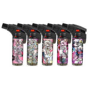 Unique Portable <b>Cheap</b> Windproof Vintage Custom Logo Jet Slant Plastic Torch Lighter for Business Gifts and Wholesale - Product Image 6