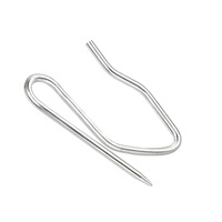 [Approvisionnement direct transfrontalier] Crochets de rideaux modernes minimalistes en argent électroplaqué, grands et pointus, accessoires pour boîtes