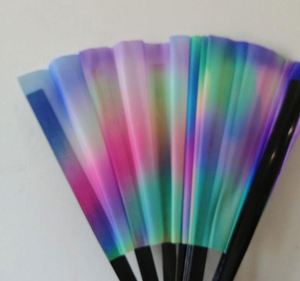 Ventiladores de Bambú Grandes de Alta Calidad con Efecto de Luz UV, Ventiladores de Neón Sensibles al Sonido para Regalos de Fiesta, Artesanías de Bambú - Product Image 5