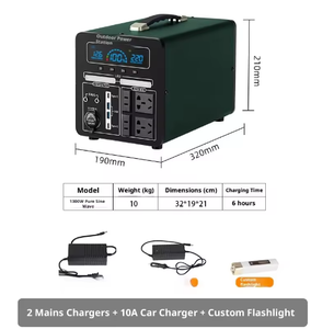 แหล่งจ่ายไฟพกพาพลังงานสูงสำหรับใช้งานกลางแจ้ง แบตเตอรี่สำรองภายนอกรถยนต์ คลื่นไซน์บริสุทธิ์ สำหรับเก็บพลังงานฉุกเฉิน - Product Image 2