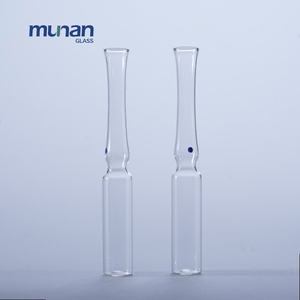 Munan Neutral Borosilicato Ampolla de vidrio ámbar transparente Bandeja de 1ml botellas de vidrio ampolla farmacéutica - Product Image 5