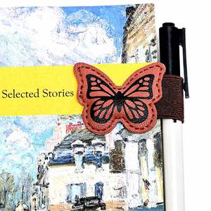 Cute Butterfly <b>Bookmarks</b> Hollow Out Butterfly Page Markers PU Leather Style Book Marks for Students & Book Lovers - Product Image 4