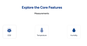 Pille Çalışan Kablosuz <span class=keywords><strong>CO2</strong></span> Monitörü, 1 Yıllık Bekleme Süreli NDIR Sensörlü Karbon Dioksit Dedektörü, Ev Ofis İçin - Product Image 3
