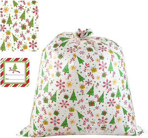 Nhà Máy Bán Hàng 6-Gói 34x44 Inch Dày Pe Nhựa Đục Giáng Sinh Túi Quà Tặng Lễ Hội Bao Bì Túi Giáng Sinh Túi - Product Image 5