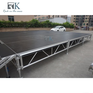 Plataforma de Escenario Portátil de Instalación Rápida, Plataforma Rectangular de Aluminio - Product Image 5