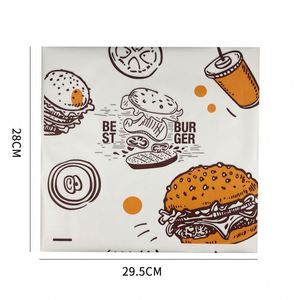 Custom Logo Printed <b>Greaseproof</b> <b>Paper</b> for Fast Food Packaging Sandwich Shawarma Wrapping Burger Hamburger - Product Image 5