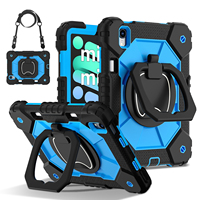 Étui de protection robuste antichoc pour tablette, coque en PC rigide et silicone avec support pour stylet pour iPad Mini 7 A17 Pro Mini 6 8,3 pouces