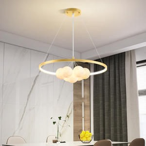 Nordic Designer Ring Chandelier <b>Lights</b> <b>Living</b> <b>Room</b> Modern Soap Bubble <b>Led</b> Glass Ball Pendant <b>Light</b> - Product Image 5