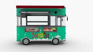 Carrito de comida móvil para restaurante, carro de comida para perros calientes - Product Image 4