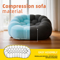 Ensemble de canapés modulaires en tissu moderne de haute qualité pour appartement et hôtel, design modulaire, garnissage en éponge, meubles de salon