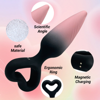Stimulateur anal en silicone souple à dégradé de couleurs, petit jouet sexuel pour adultes, pour hommes/femmes/gays, masseur de prostate, entraîneur anal
