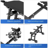 Banc de traction électrique portable professionnel pour la thérapie à domicile, appareil de décompression cervicale et lombaire, banc pour les jambes