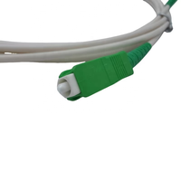Fiber SC/APC to SC/APC Monomode SM Simplex White 9/125 Fiber Optic Patch Cable - Singlemode G652D or G657A