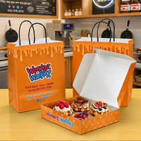 Boîte en papier pour pâtisserie, emballage de gaufres, gâteaux et chocolats à emporter, avec logo personnalisé, écologique, recyclable et de qualité alimentaire, vente en gros
