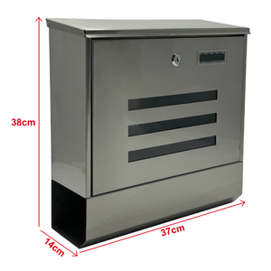 हॉट सेल आधुनिक डिजाइन मेलबॉक्स कस्टम उच्च गुणवत्ता वाले गैल्वेनाइज्ड स्टील लॉकिबल आउटडोर दीवार घुड़सवार मेलबॉक्स - Product Image 5