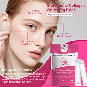 Polvo de péptido de colágeno de pescado <span class=keywords><strong>Halal</strong></span> con vitamina C glutatión para blanquear la piel brillo crecimiento del cabello bolsitas de Salud de uñas - Product Image 3