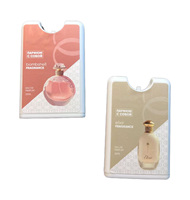 Flacon pulvérisateur carré de 20 ml couleur personnalisée avec étiquette pour savon liquide et papier toilette, en PET et PP, avec logo personnalisé
