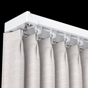 Rail de rideau double en aluminium à fixation au plafond, accessoire de rail de rideau, vente chaude - Product Image 6