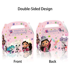 Boîte à bonbons dessin animé <span class=keywords><strong>Gabby</strong></span> Dollhouse Cats Party Paper Candy Box Fournitures Baby Shower Kids Girls Birthday Party Gift Box - Product Image 5