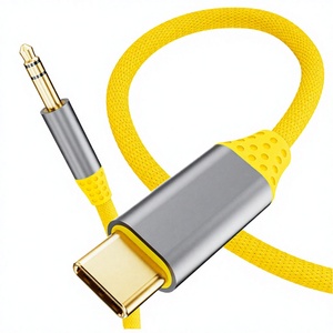 USB C 公头转 3.5 毫米公头音频适配器电缆 1.2M 专业编织护套，适用于汽车扬声器、耳机、麦克风、电脑 - Product Image 3