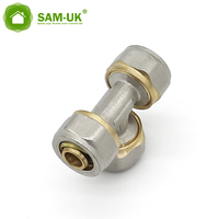 Accesorios Ss304 Codo Tipo americano Accesorio Parte de manguera de aire Tubo en pulgadas 6mm Acero inoxidable Pipesize 8mm Neumático