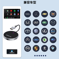 Fuallwin - Adaptador 2 en 1 para Coche con Conexión Inalámbrica para iPhone y Android, Garantía de 1 Año
