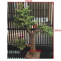 Prix d'usine personnalisé 130cm de hauteur forme spéciale grand pin de jardin artificiel, pin d'intérieur artificiel à vendre