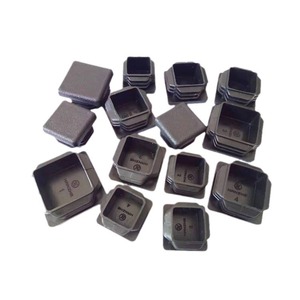 ปลอกหุ้มขาเก้าอี้แบบท่อ 50x50 มม. สีดำ กันลื่น ป้องกันรอยขีดข่วน วัสดุ LDPE - Product Image 1