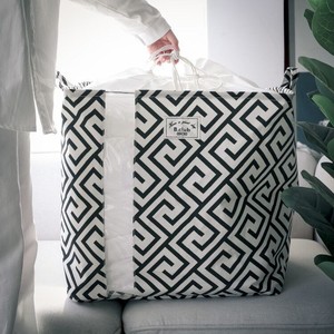 Clothing Organizer <b>Canvas</b> Storage Bag Large Capacity Rectangle Indoor Use For Quilt And Seasonal Clothing - Product Image 3