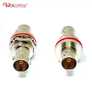 75OHM BNC hembra Jack mamparo <span class=keywords><strong>a</strong></span> BNC hembra Jack adaptador coaxial CCTV cámara de vídeo sistema RF conector adaptador - Product Image 2