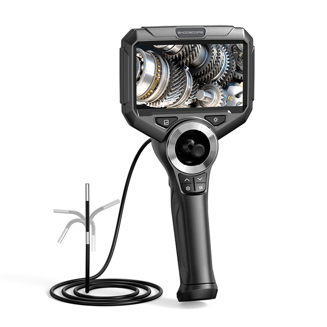 Best 2MP Industrial Endoscope 5\" IPS Screen IP67 Waterproof Hidden Camera for Pipe Inspection USB Memory Card Outdoor Endoscope