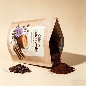 Poudre de <span class=keywords><strong>café</strong></span> instantané de chicorée torréfiée décaféinée de qualité supérieure, certifiée Halal et Casher, pour marque privée OEM/ODM - Product Image 3