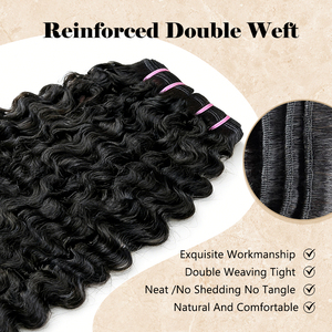 Extensions de cheveux bouclés birmans non traités, doux et brillants, de 8 à 36 pouces, NewWave Raw Virgin, sans perte de cheveux - Product Image 2