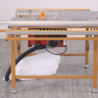 Scie à table de coupe de bois multifonction à double lame de précision Scie à table coulissante pour le travail du bois